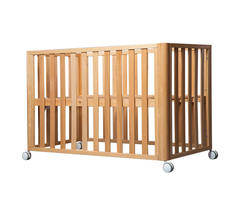 Beech Solid Wood Splicing Movable Multi-functional Crib