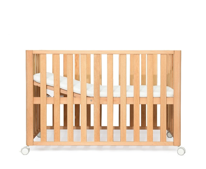 Beech Solid Wood Splicing Movable Multi-functional Crib - Image 3